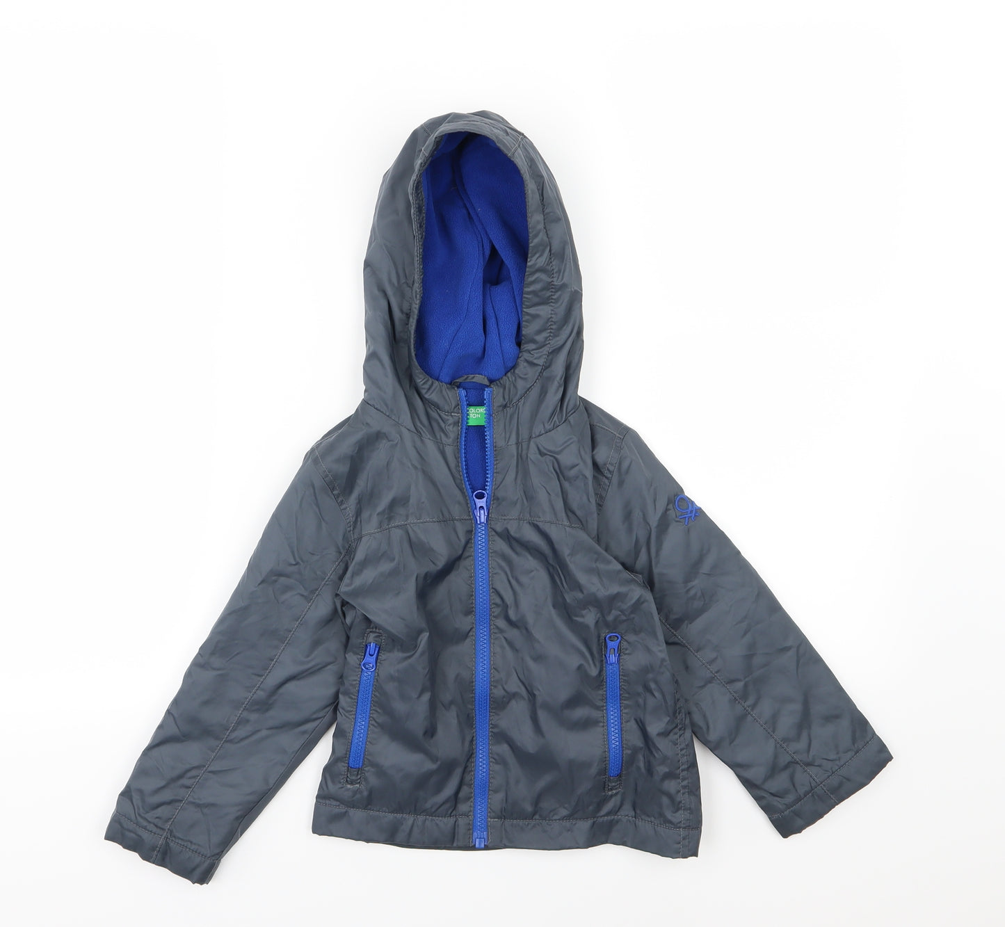 United Colors of Benetton Boys Grey   Jacket  Size 3-4 Years