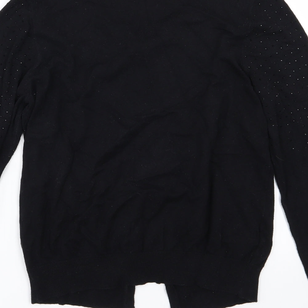 NEXT Womens Black  Knit Cardigan Jumper Size 12  - Gems