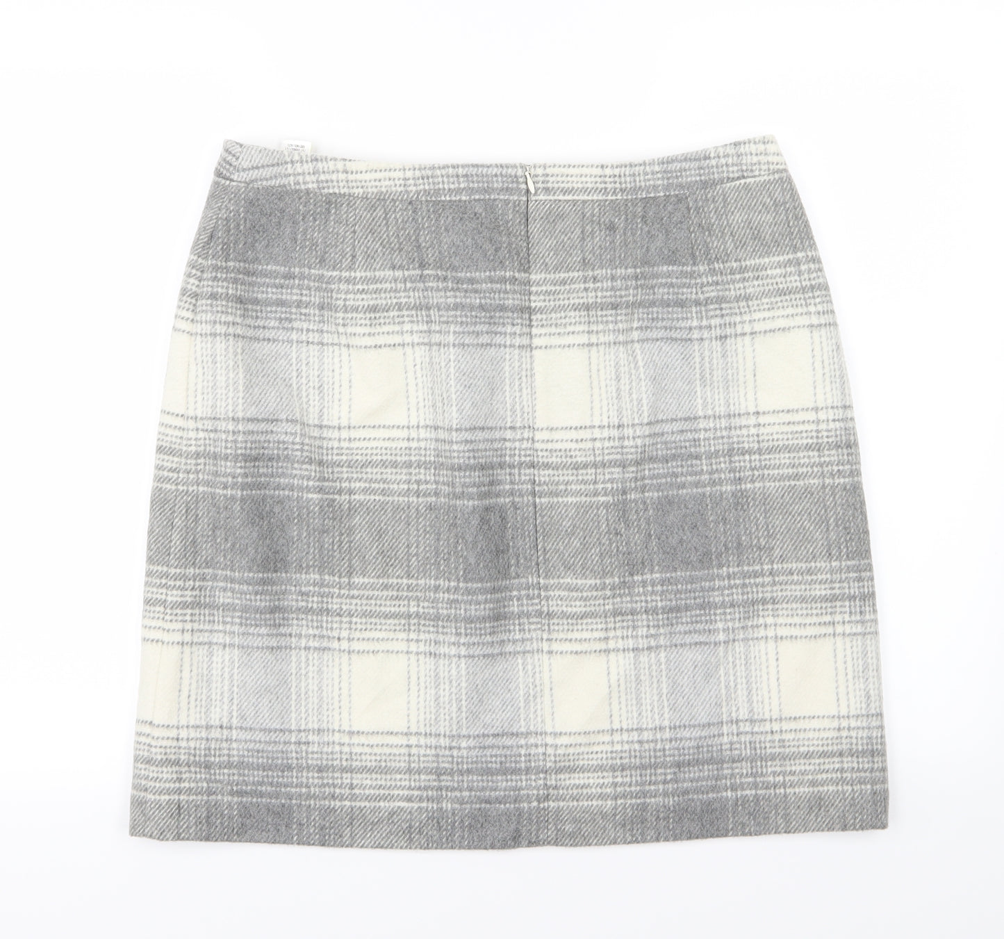 Marks and Spencer Womens Grey Striped  A-Line Skirt Size 16