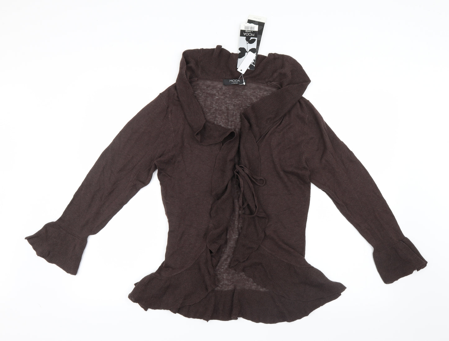 George  Womens Brown  Knit Cardigan Jumper Size 10