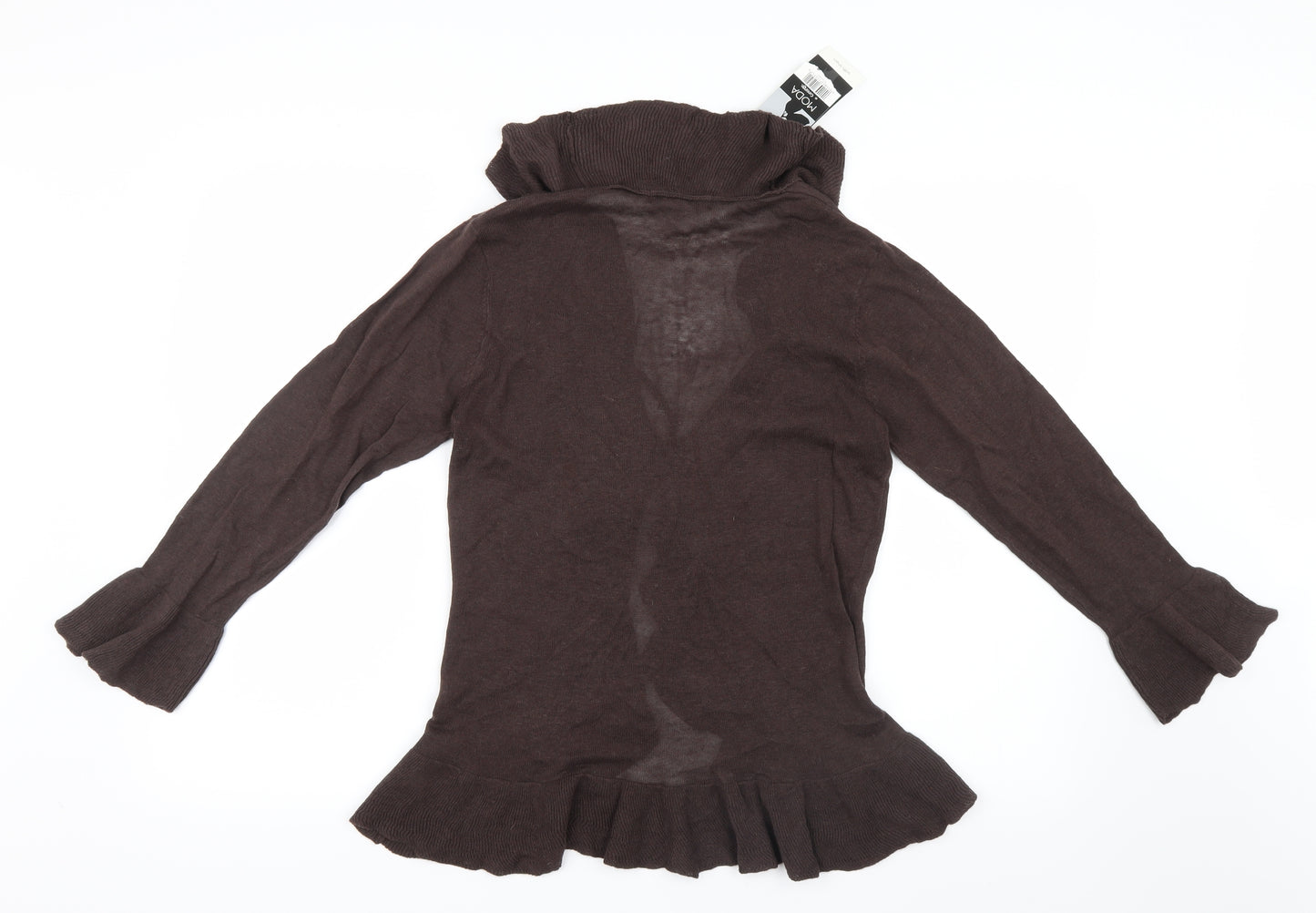 George  Womens Brown  Knit Cardigan Jumper Size 10