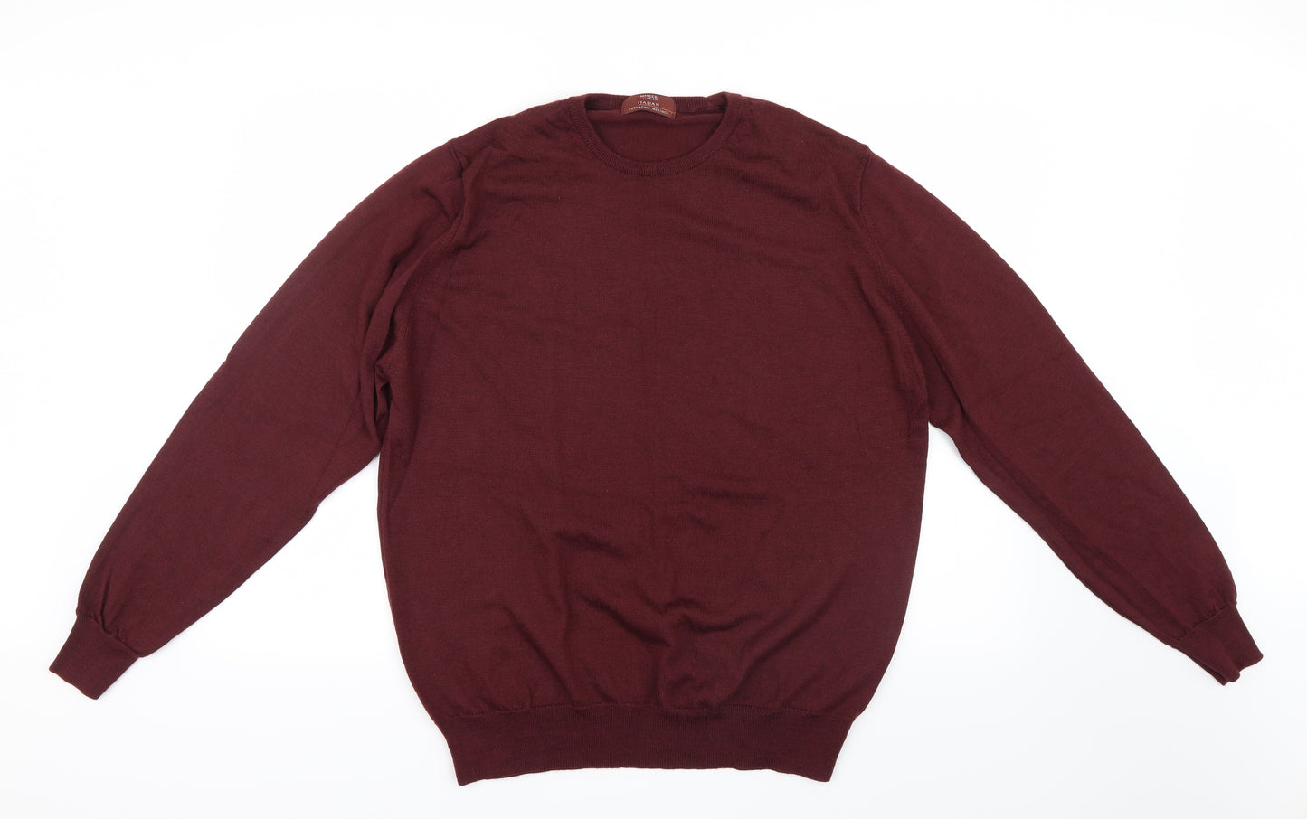Marks and Spencer Mens Red  Knit Pullover Jumper Size L