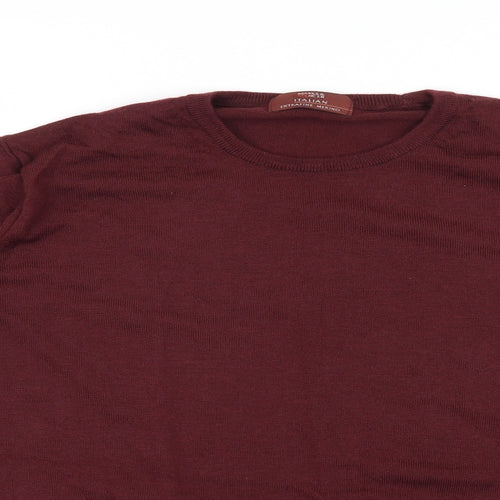 Marks and Spencer Mens Red  Knit Pullover Jumper Size L