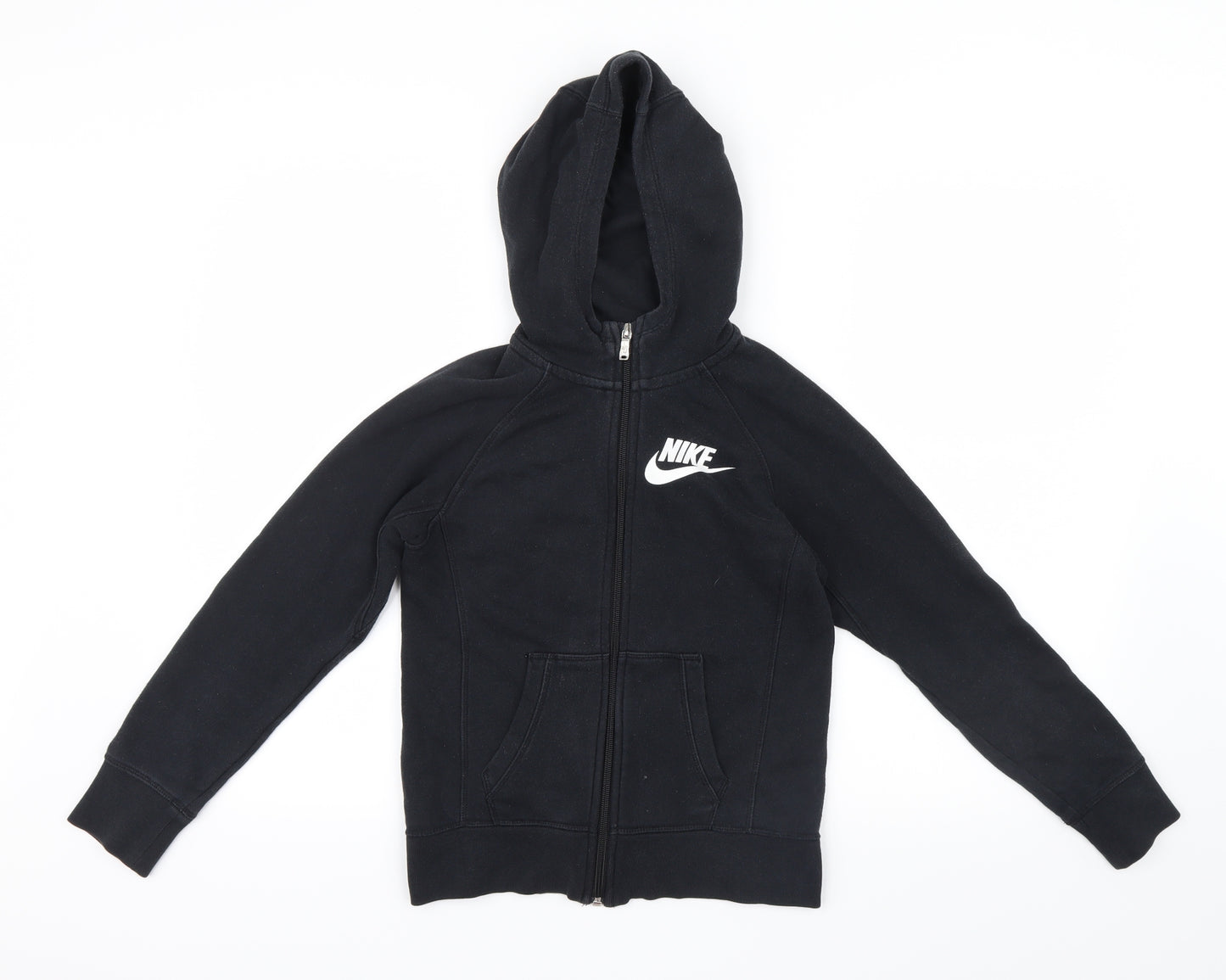 Nike Boys Black   Full Zip Hoodie Size 10-11 Years