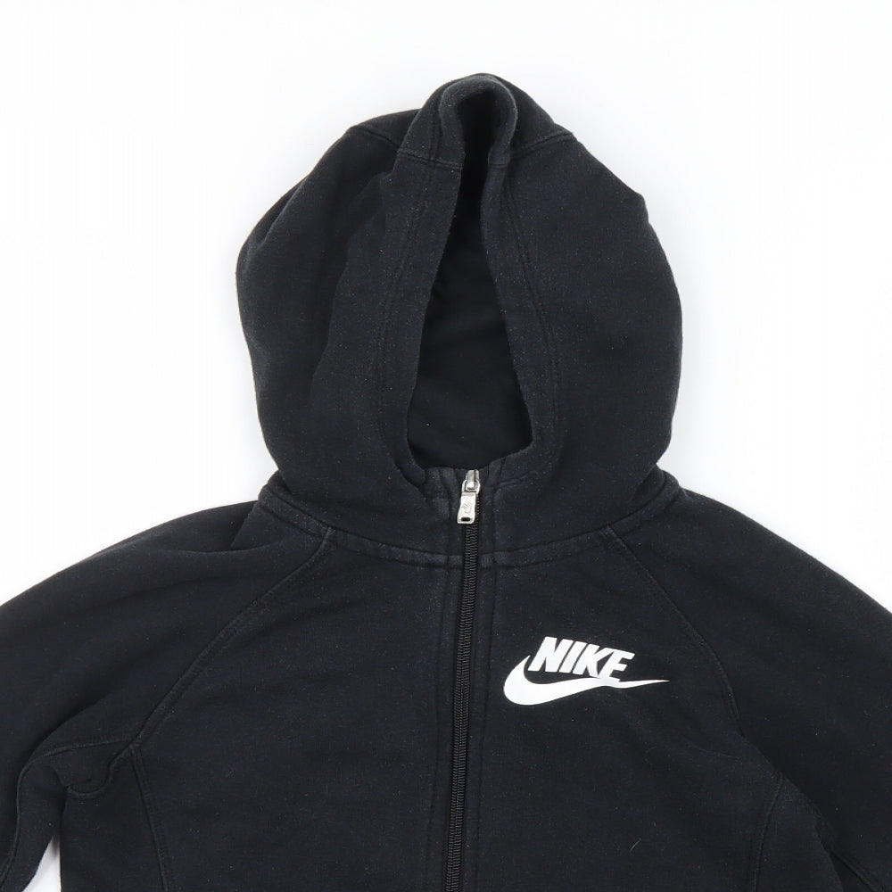 Nike Boys Black   Full Zip Hoodie Size 10-11 Years