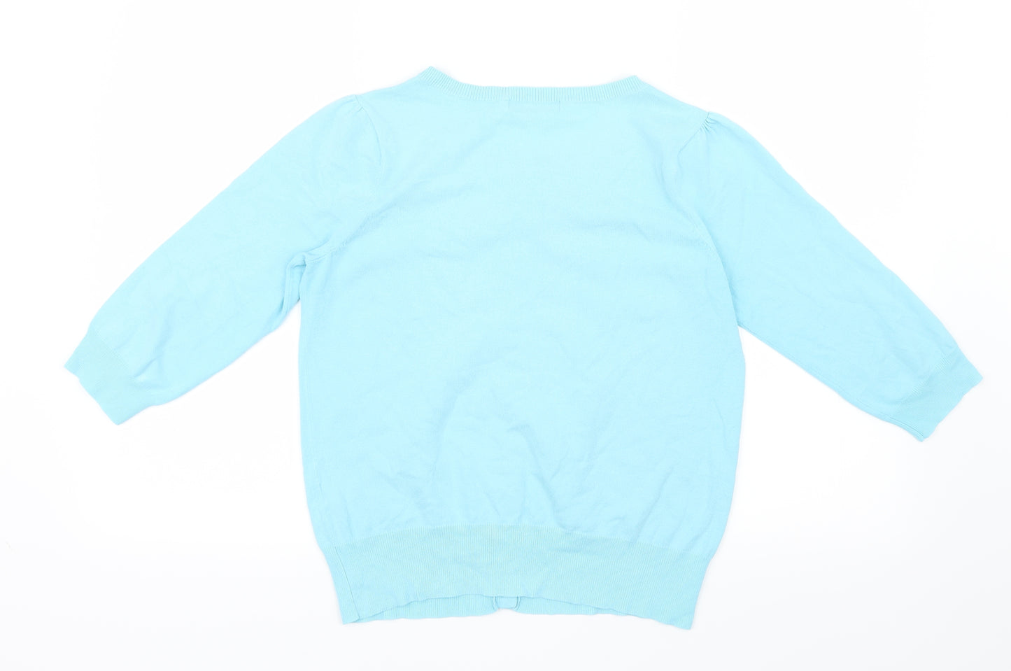George Womens Blue  Knit Cardigan Jumper Size 12