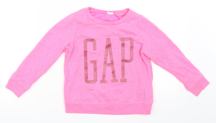 Gap Girls Pink Pullover Sweatshirt Size 4 Years