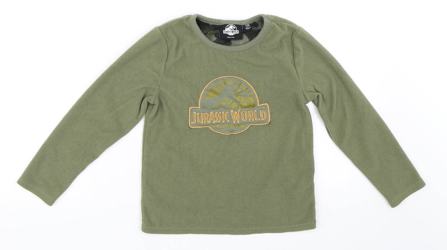 Primark Boys Green   Pullover Sweatshirt Size 6-7 Years  - Jurassic World