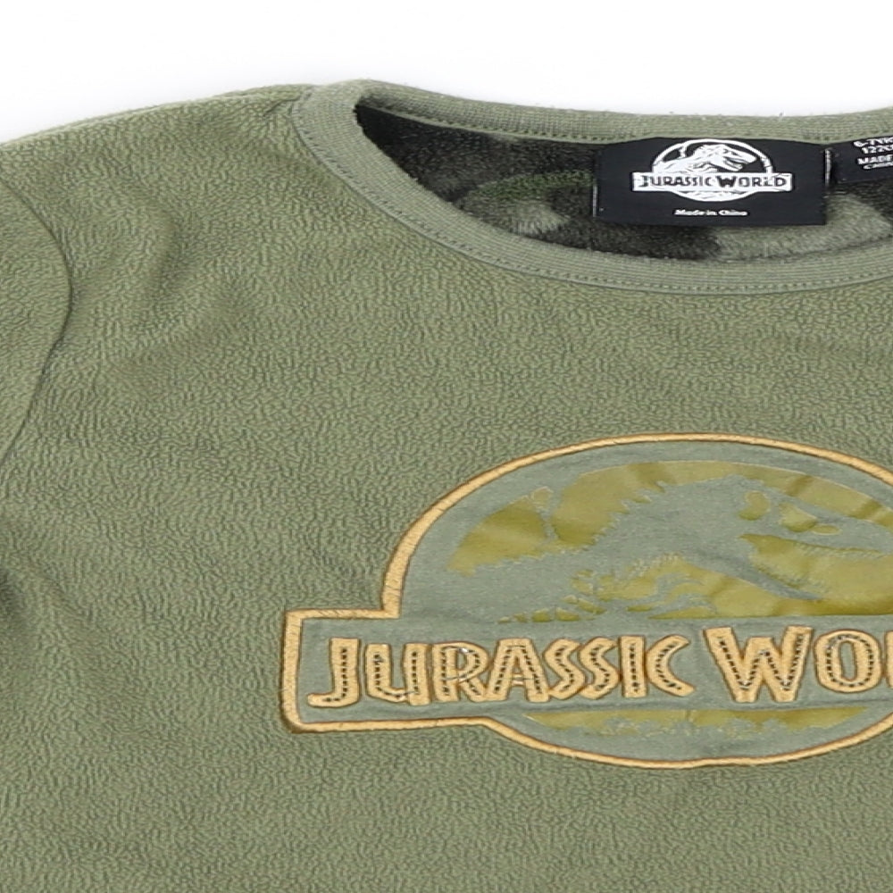 Primark Boys Green   Pullover Sweatshirt Size 6-7 Years  - Jurassic World