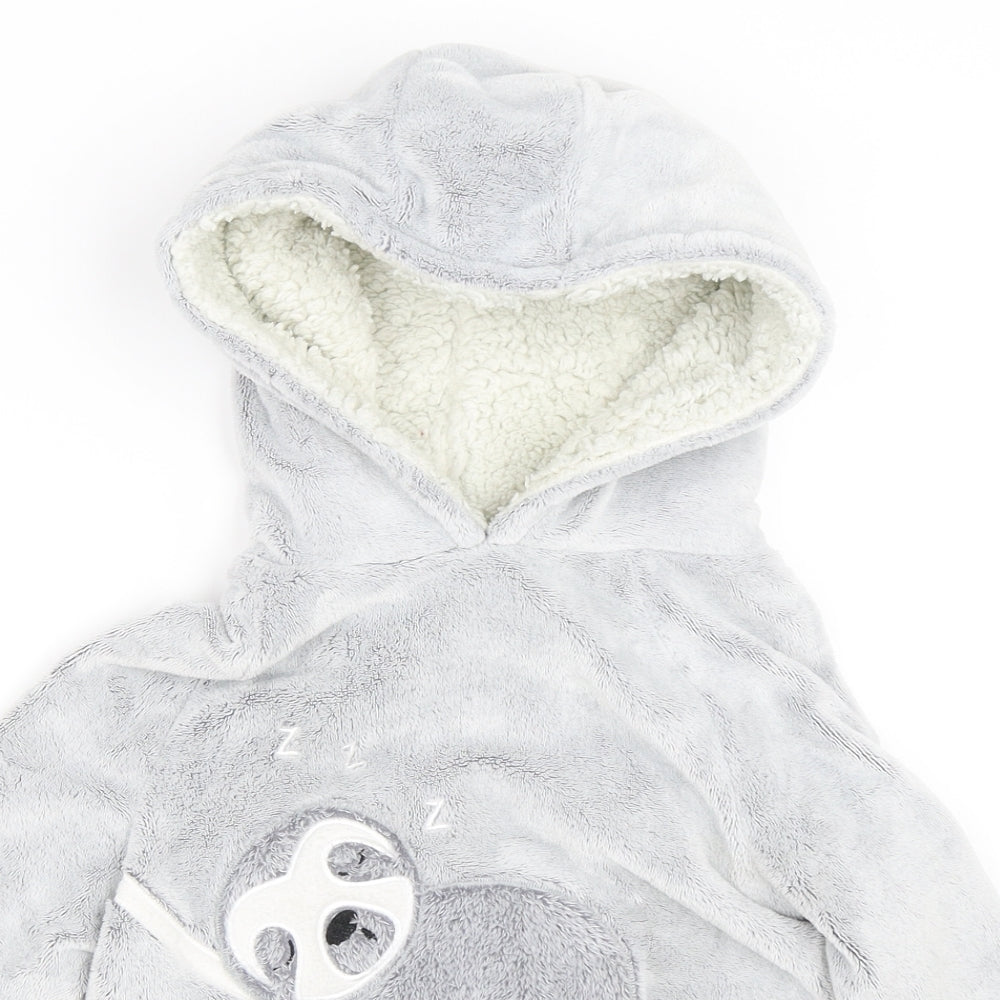 NEXT Girls Grey   Pullover Hoodie Size 6-7 Years  - Koala Lounge Hoodie