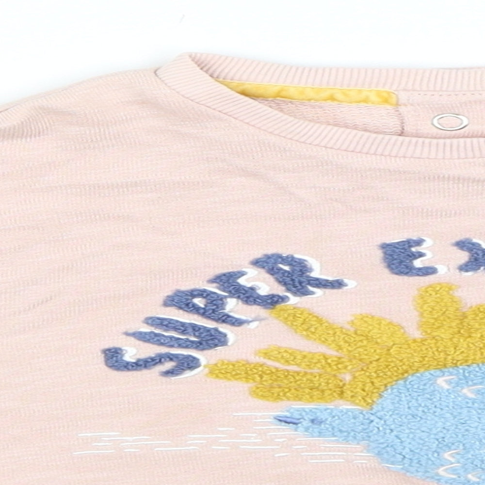 Marks and Spencer Girls Pink   Pullover Sweatshirt Size 3-4 Years