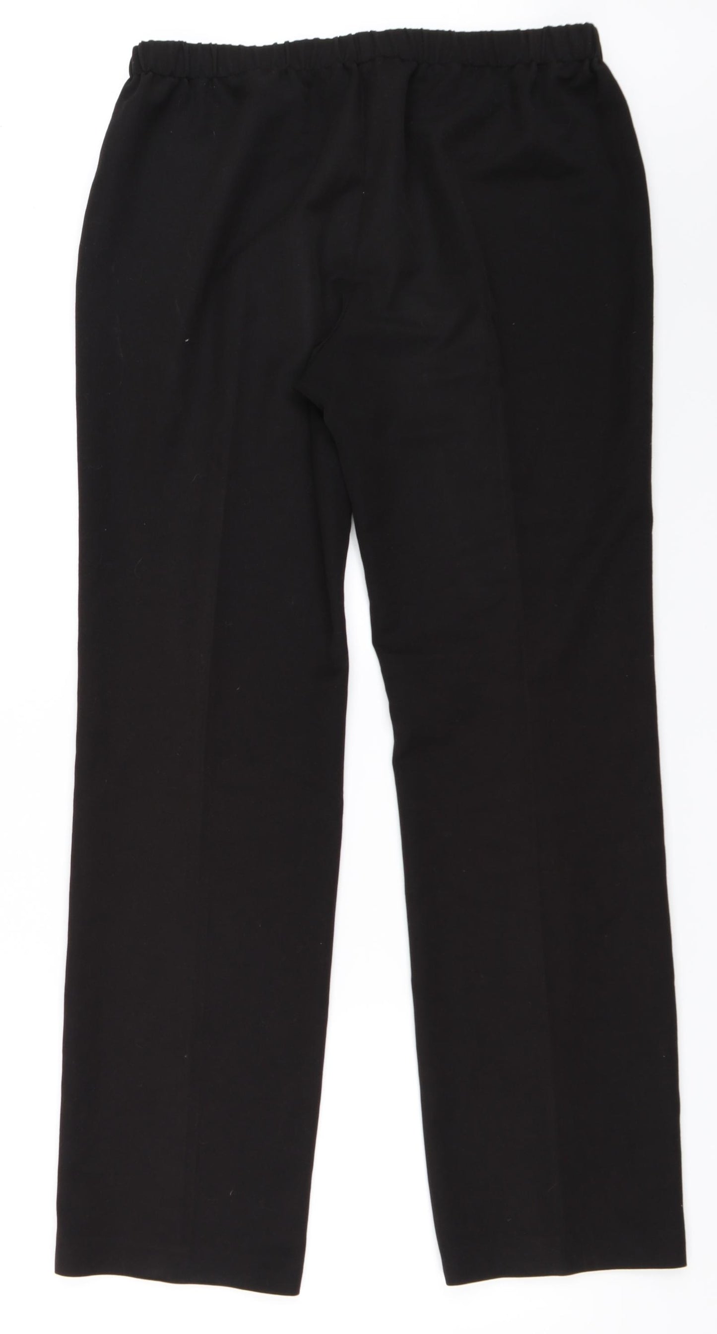 Preworn Womens Black   Trousers  Size 14 L32 in