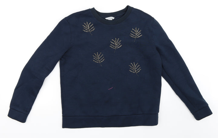 H&M Womens Blue   Pullover Sweatshirt Size S
