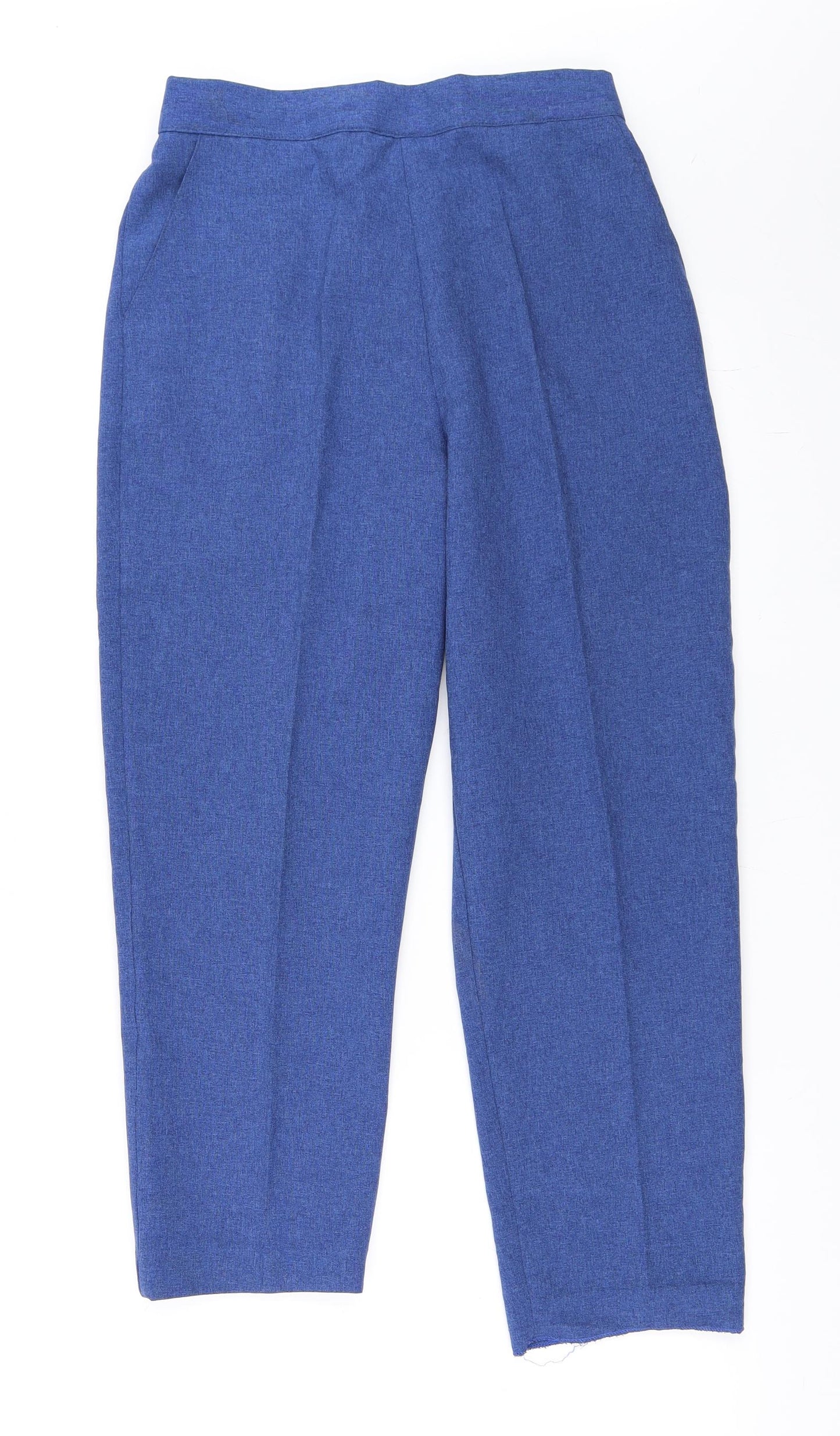 Preworn Womens Blue   Cropped Trousers Size 12 L25 in