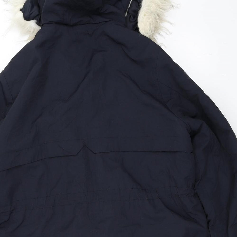 New Look Womens Blue   Parka Coat Size 18