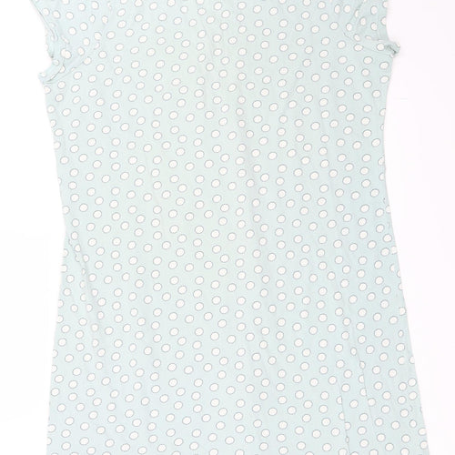 Marks and Spencer Womens Blue Polka Dot  Top Dress Size 14