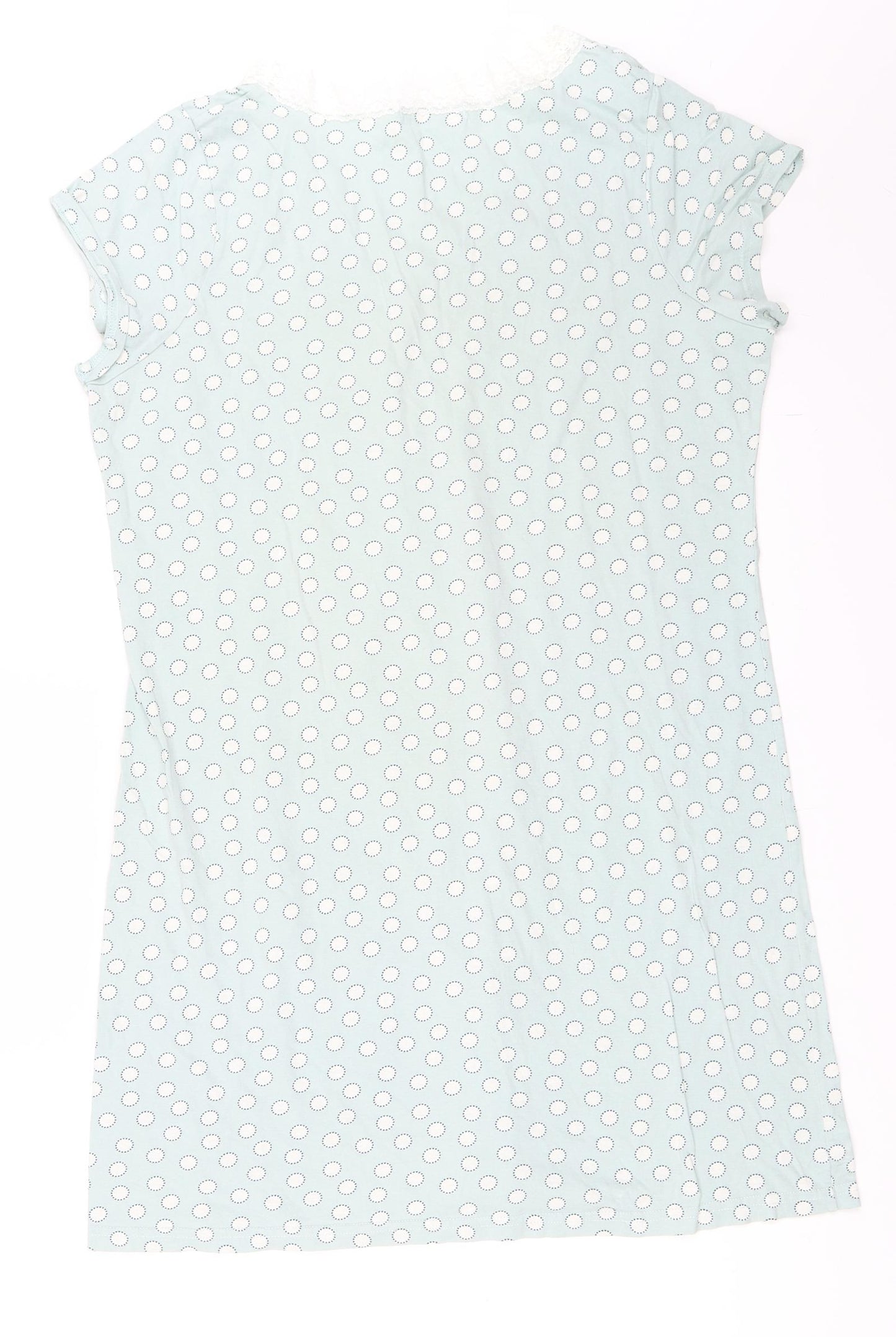 Marks and Spencer Womens Blue Polka Dot  Top Dress Size 14