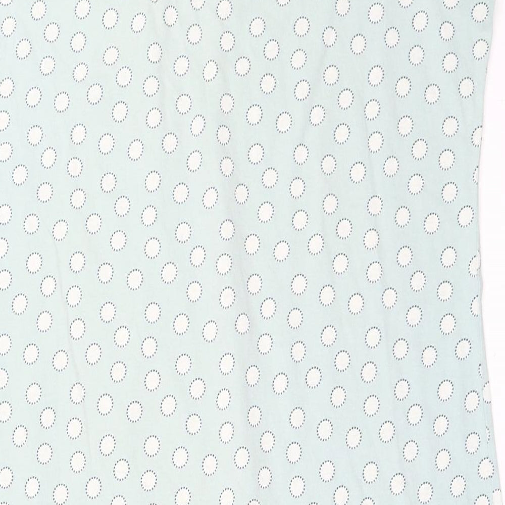 Marks and Spencer Womens Blue Polka Dot  Top Dress Size 14