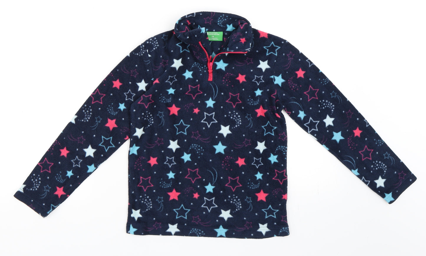 Mountain Warehouse Girls Blue   Henley Sweatshirt Size 7-8 Years