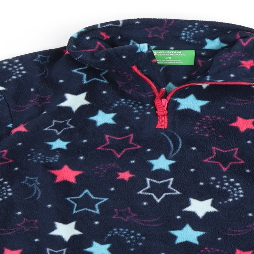 Mountain Warehouse Girls Blue   Henley Sweatshirt Size 7-8 Years