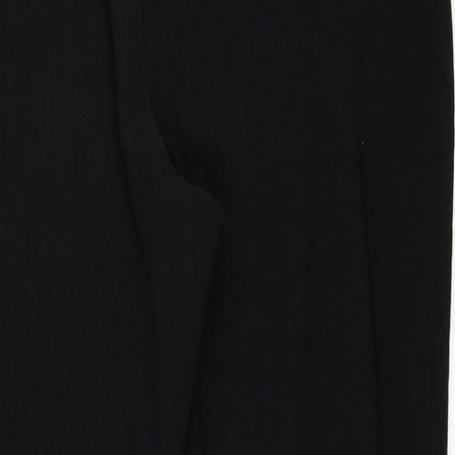 Papaya Womens Black   Cropped Trousers Size 16 L25 in
