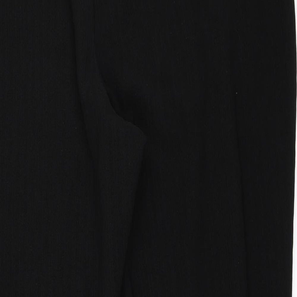 Papaya Womens Black   Cropped Trousers Size 16 L25 in