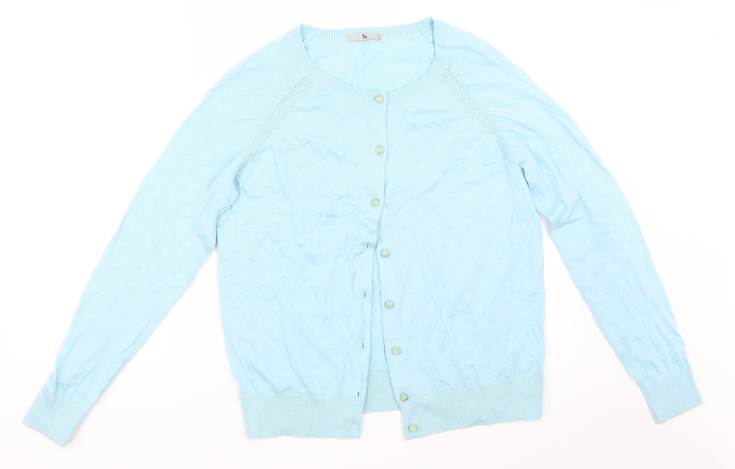 TU Womens Blue   Cardigan Jumper Size 14