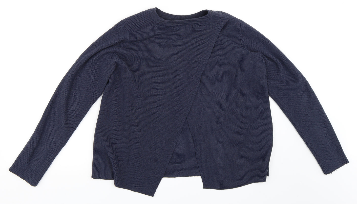 Mango Womens Blue   Pullover Jumper Size M