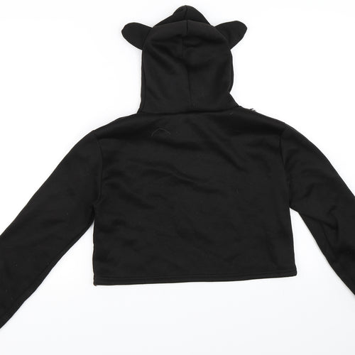 Preworn Womens Black   Pullover Hoodie Size M