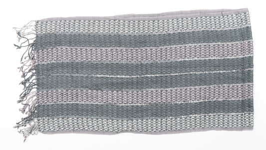 Front view of Preworn women’s blue scarf