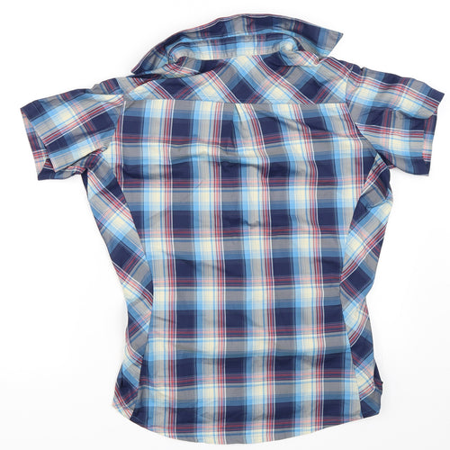 Paramo Mens Blue Check   Button-Up Size XS