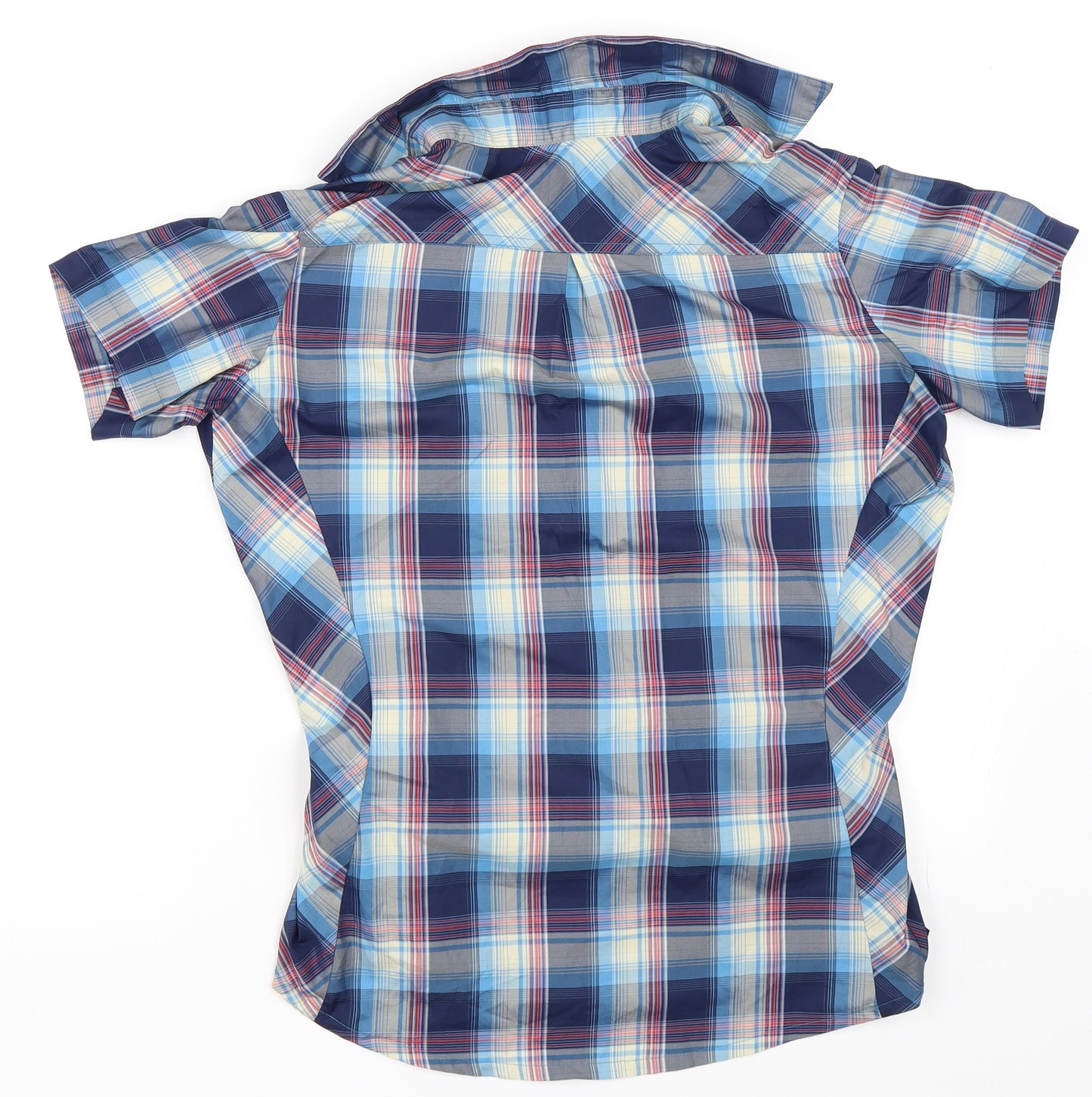 Paramo Mens Blue Check   Button-Up Size XS