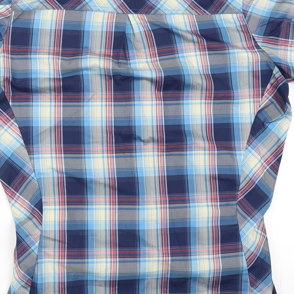Paramo Mens Blue Check   Button-Up Size XS