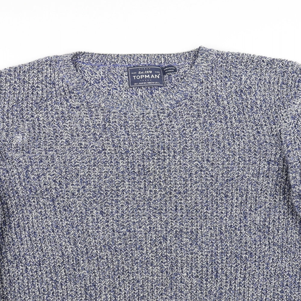 Topman Mens Grey   Pullover Sweatshirt Size L