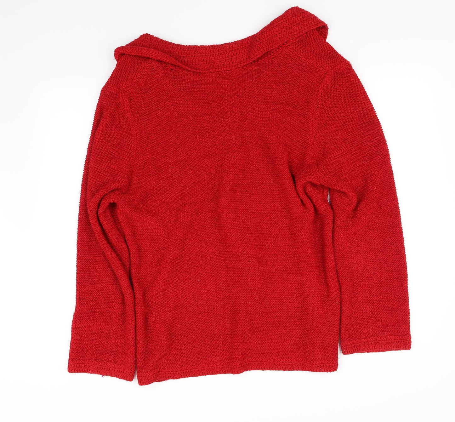 Per Una Womens Red   Cardigan Jumper Size XL