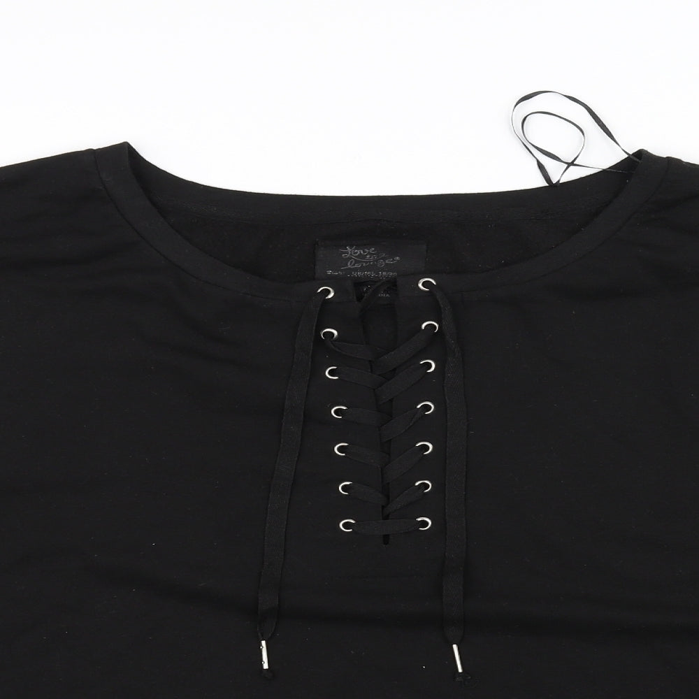 lenx  Womens Black   Pullover Jumper Size 18