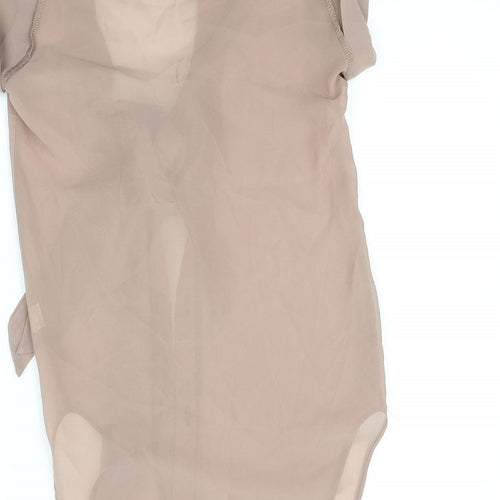 Krisp Womens Beige   Basic Blouse Size 8