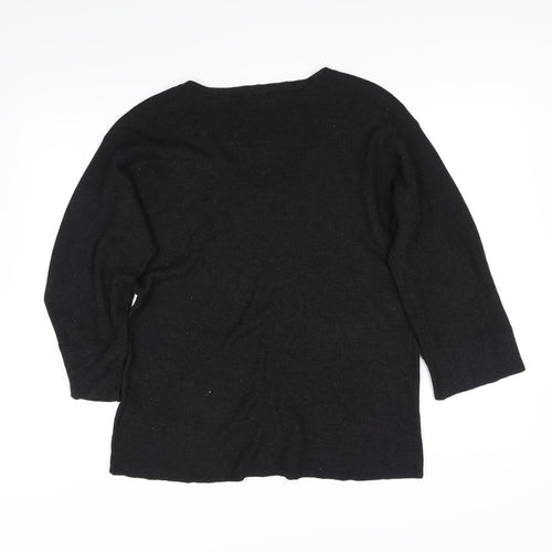 H&M Womens Black   Pullover Jumper Size M