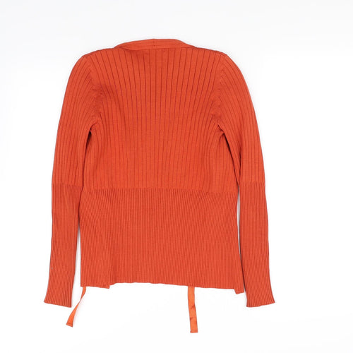 massino dutti Womens Orange   Cardigan Jumper Size S