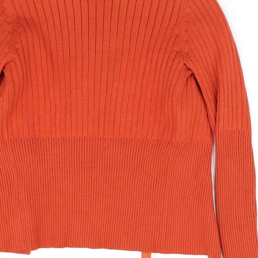 massino dutti Womens Orange   Cardigan Jumper Size S