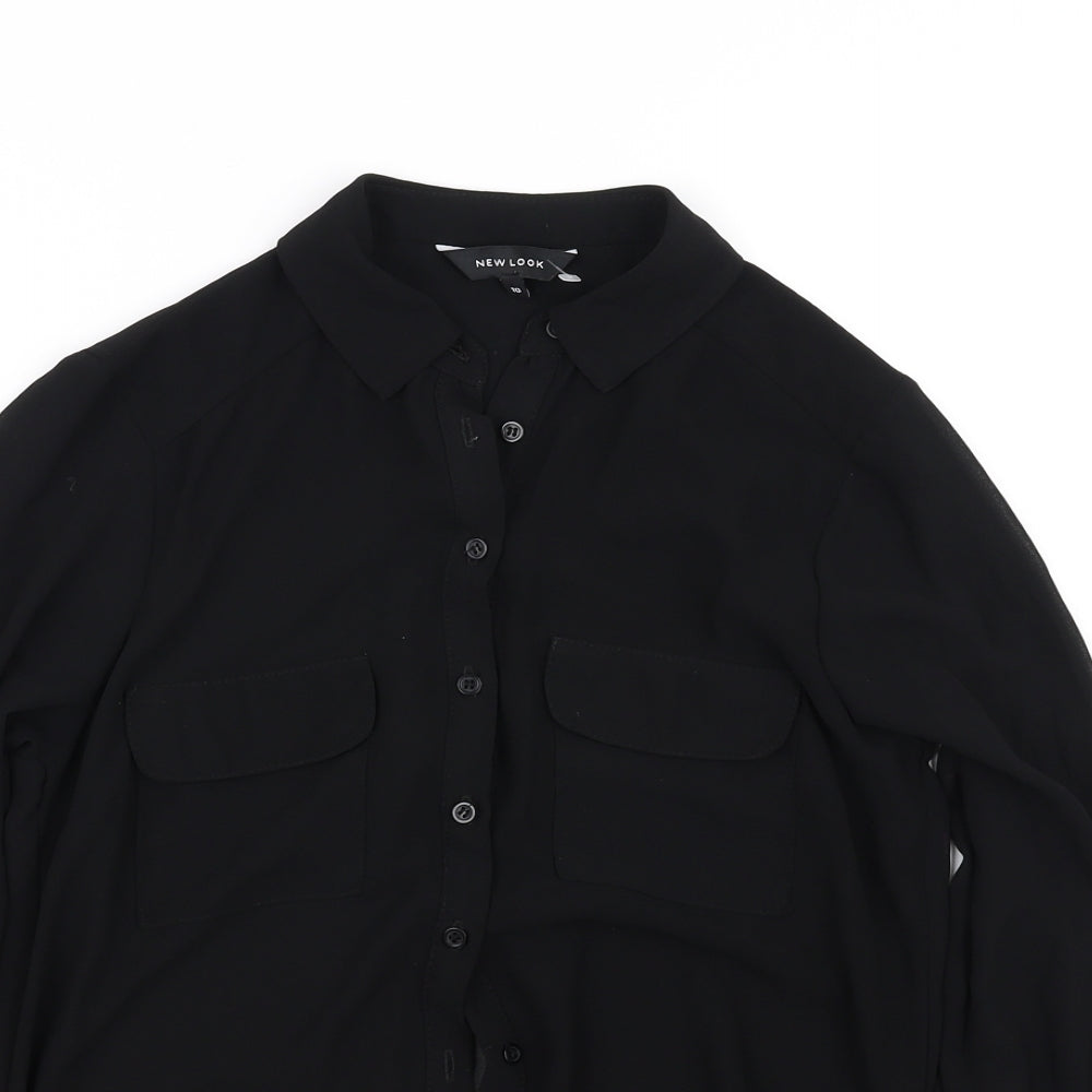 New Look Womens Black   Basic Blouse Size 10