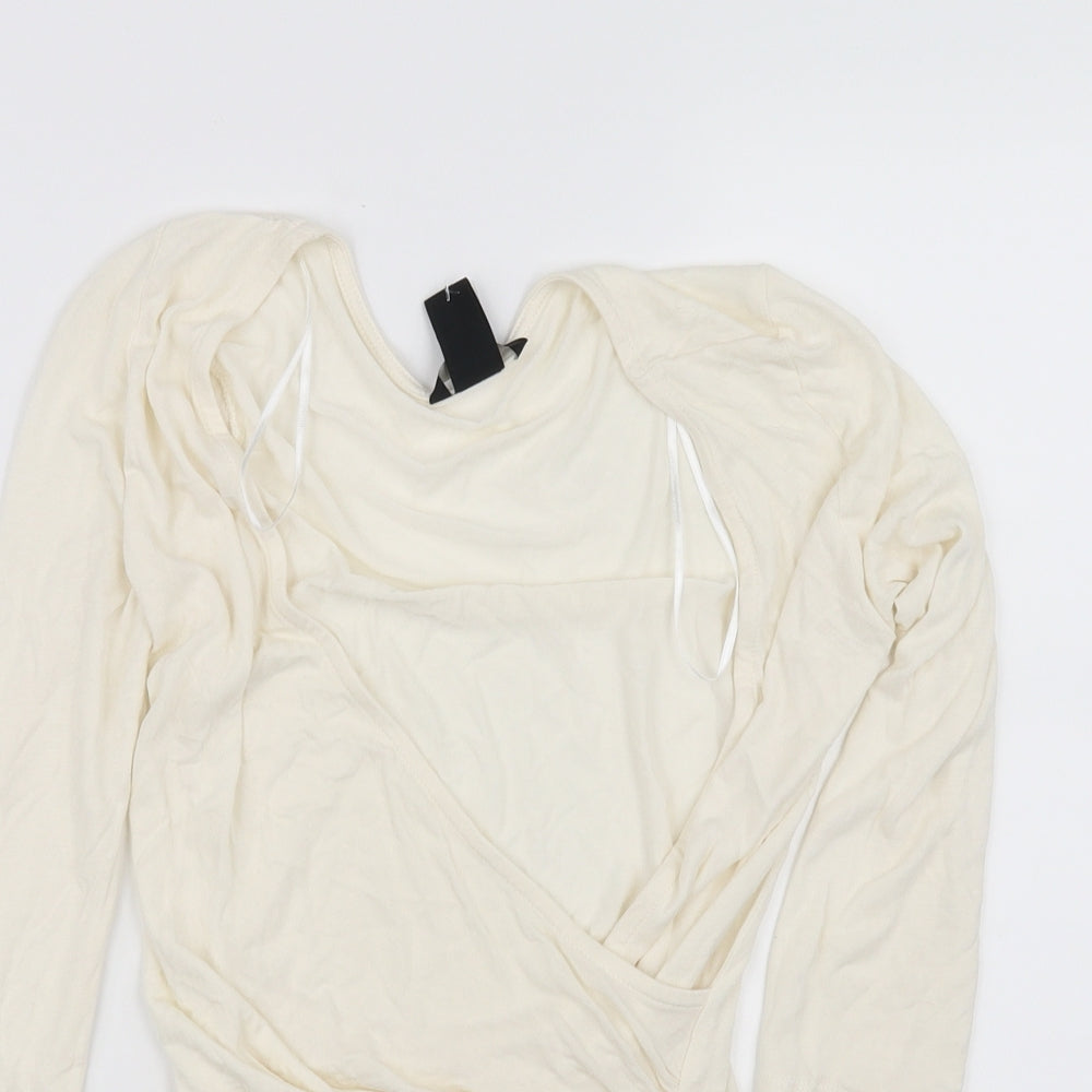 H&M Womens White   Basic Blouse Size XS
