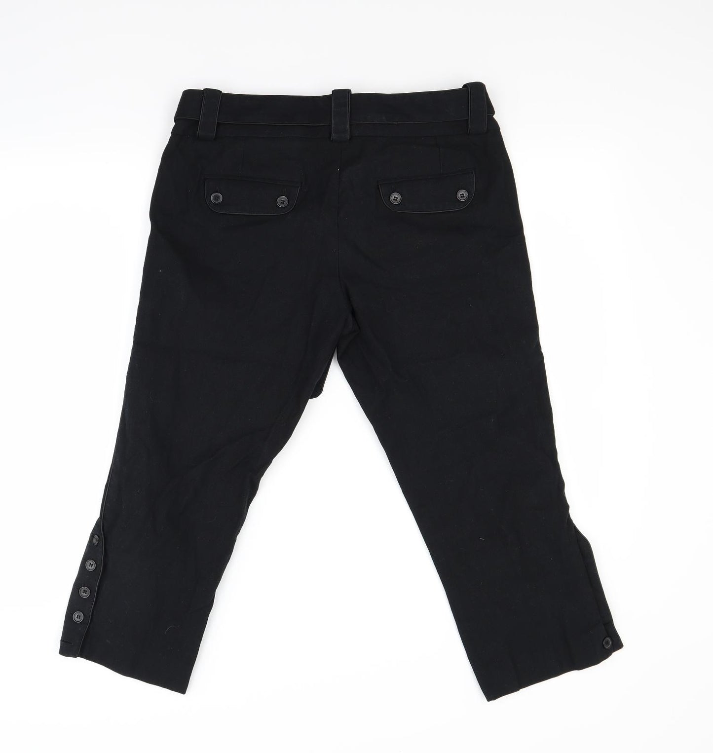 French Connection Womens Black   Pedal Pusher Trousers Size 12 L21 in