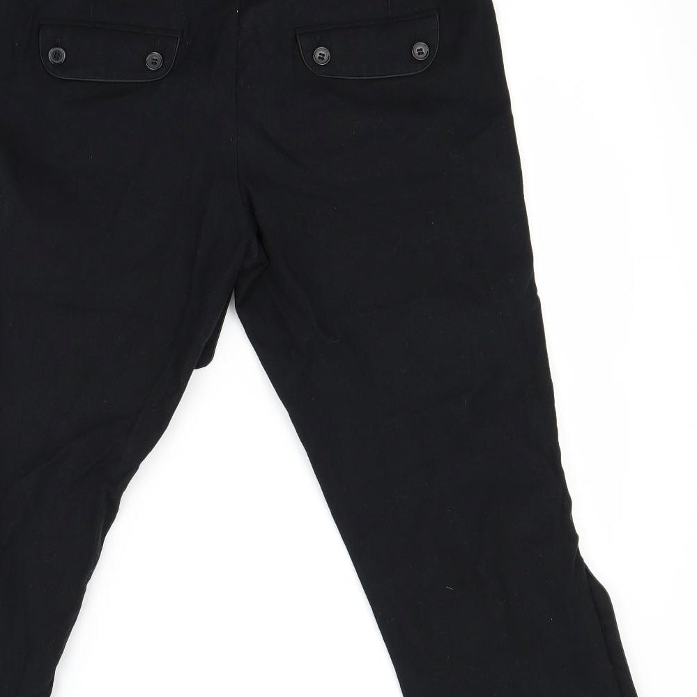 French Connection Womens Black   Pedal Pusher Trousers Size 12 L21 in
