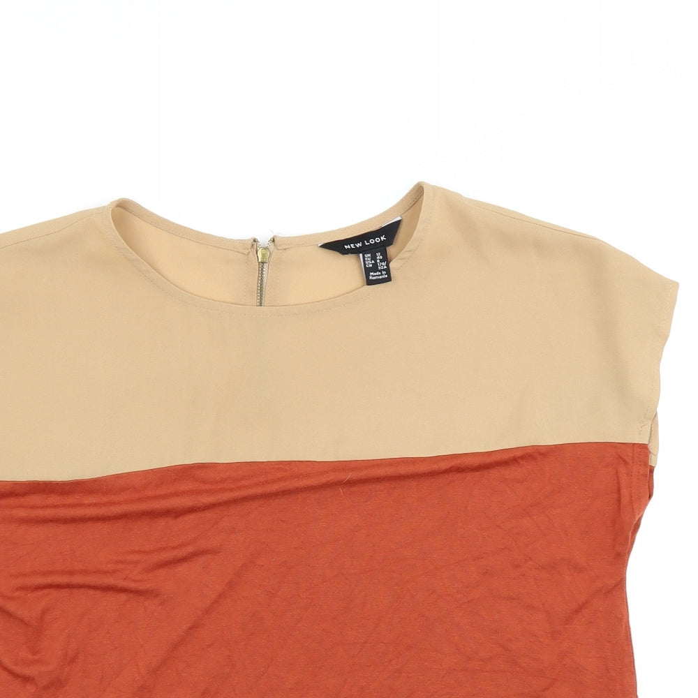 New Look Womens Brown   Basic Blouse Size 12