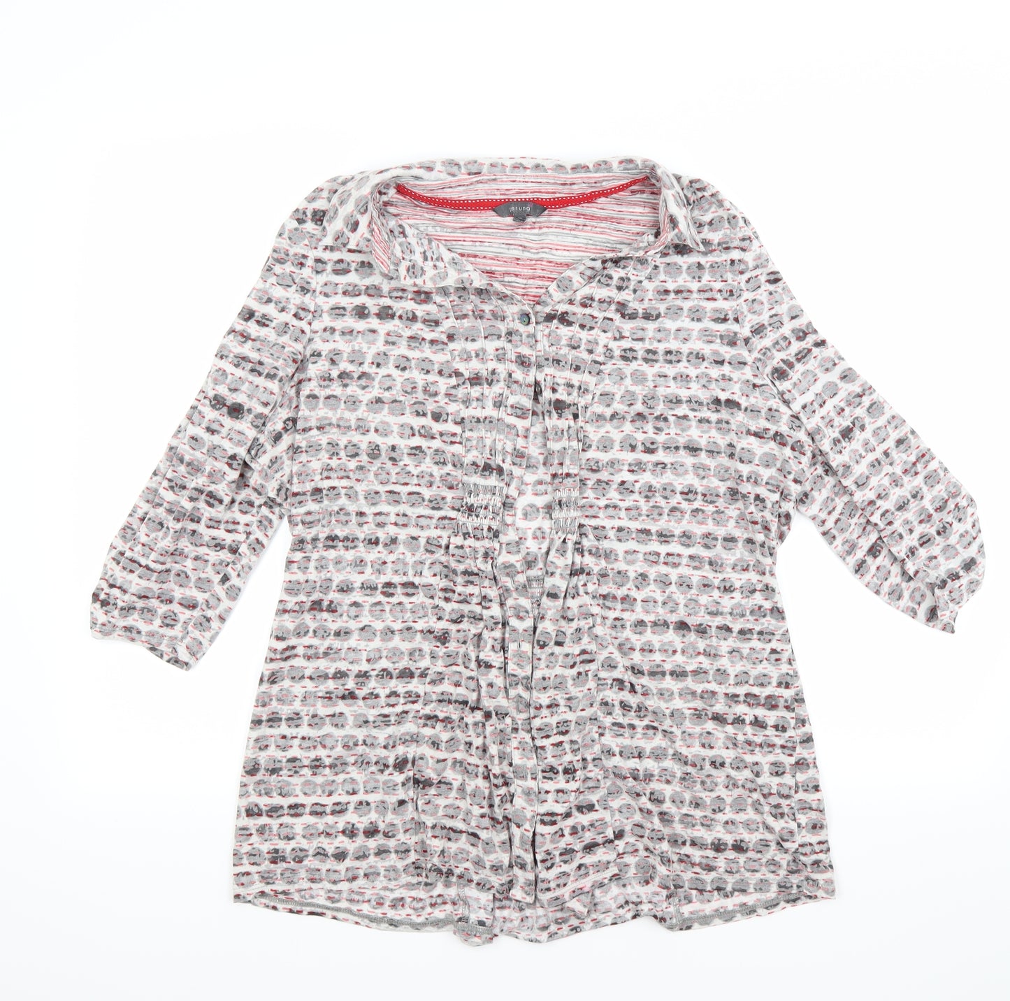 Per Una Womens Grey   Basic Button-Up Size 20