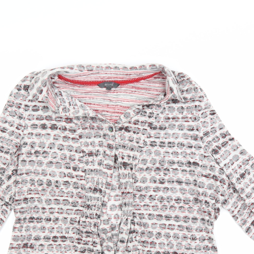 Per Una Womens Grey   Basic Button-Up Size 20