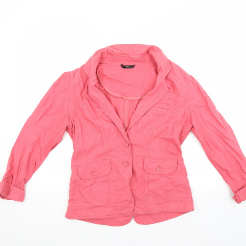 M&Co Womens Red   Jacket  Size 10