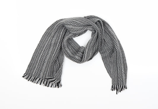 Front view of Preworn unisex grey scarf size regular