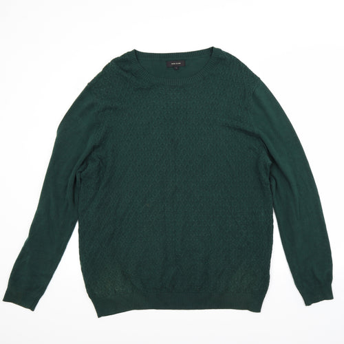 River Island Mens Green   Pullover Jumper Size L